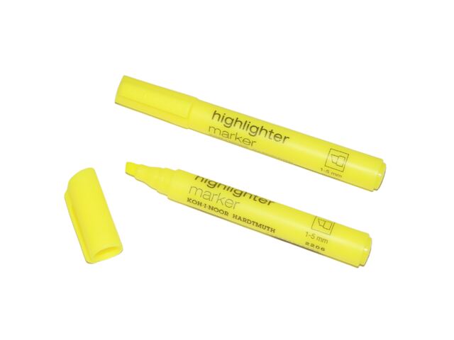 zvýrazňovač 2206 plochý žlutý