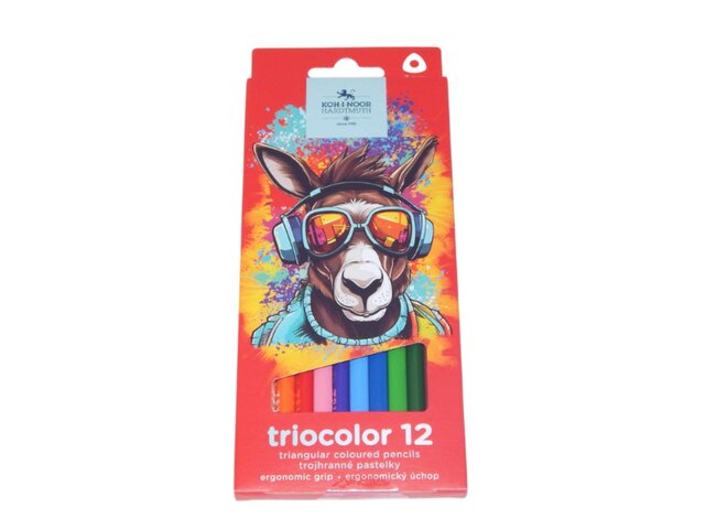 Pastelky 3132/12  OSEL trojhranné tenké