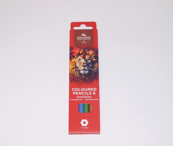 Pastelky 3551/6 LEV ČERVENÝ dlouhé