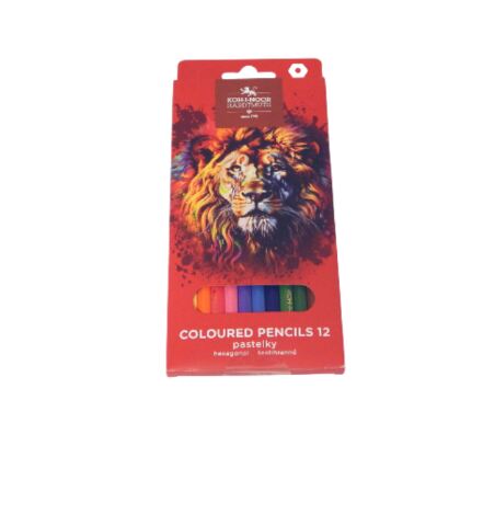 Pastelky 3552/12 LEV ČERVENÝ dlouhé