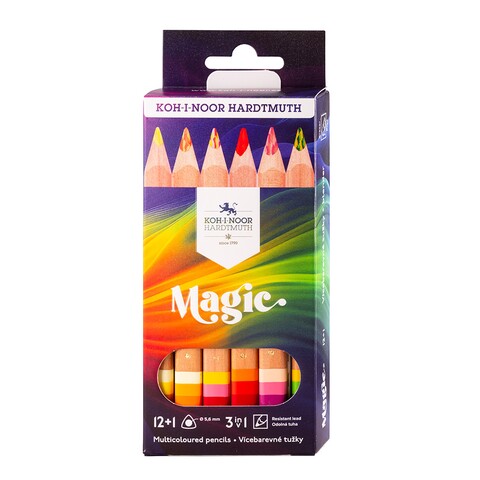 pastelky MAGIC natur 3404 12+1