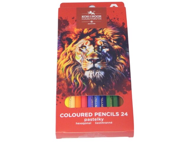 Pastelky 3554/24 LEV ČERVENÝ dlouhé