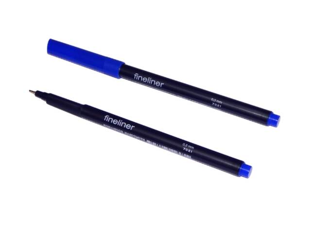 popisovač fine liner 7021 modrá