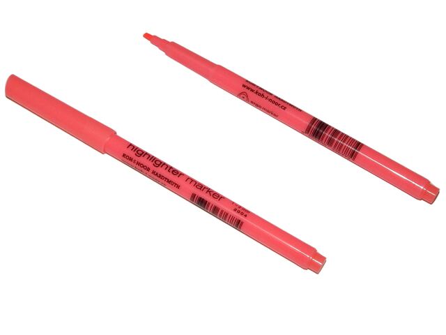 Zvýrazňovač 2004 plochý růžový