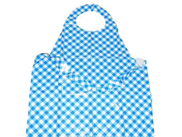 Zástěra na výtvar. vých. 331212 modrá kostka