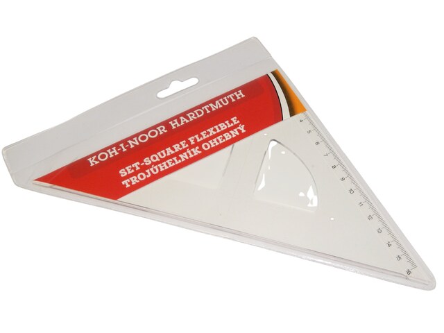 trojúhelník nelámavý  45/177 07442 transparentní