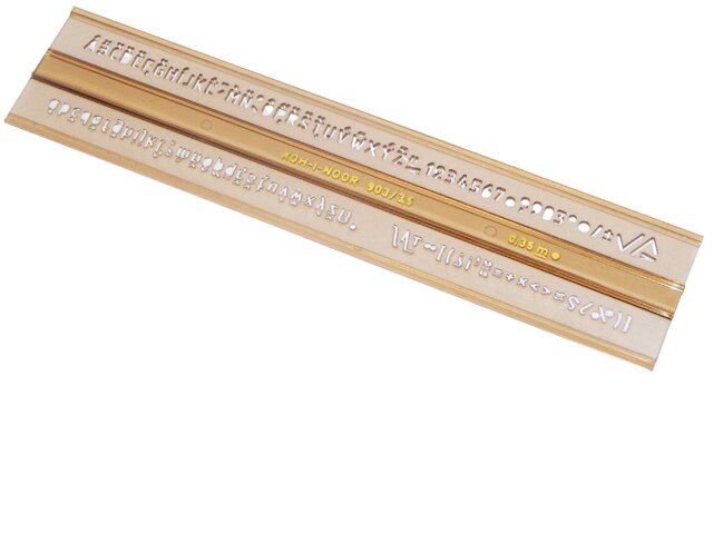 Šablona 0748020 písmenková 3,5mm ISO