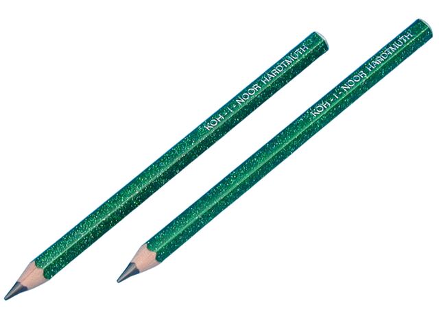 Tužka 1823 HB glitr zelená OK 10
