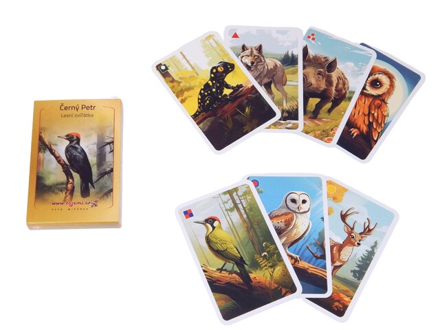 Karty Černý Petr lesní zvířátka /2429