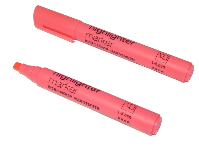 zvýrazňovač 2206 plochý růžový