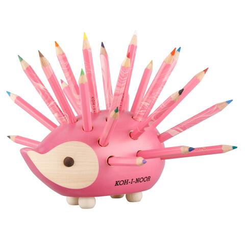 ježek malý 9960M s pastelkami růžový