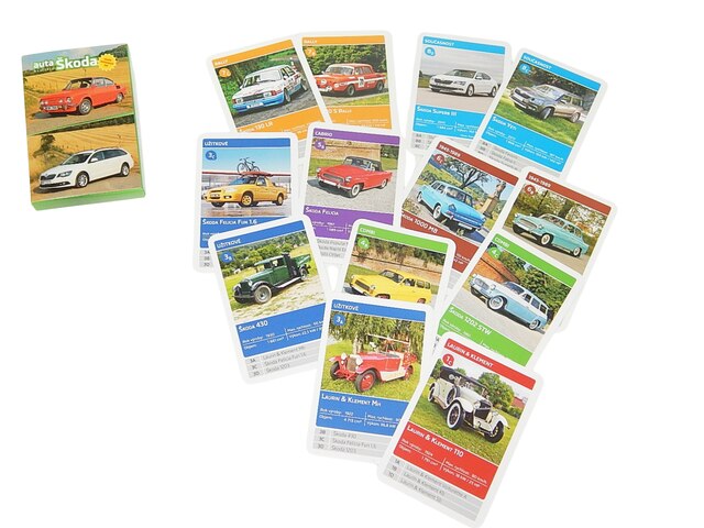 Karty AUTA ŠKODA kvarteto