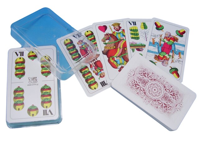 Karty 1514 Mariáš dvouhlavý Plast