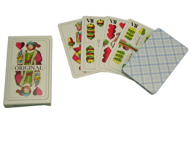 Karty 1715 Mariáš dvouhlavý káro