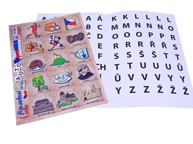 Hra karetní PÍSMENKOVÉ ČESKO / BP053