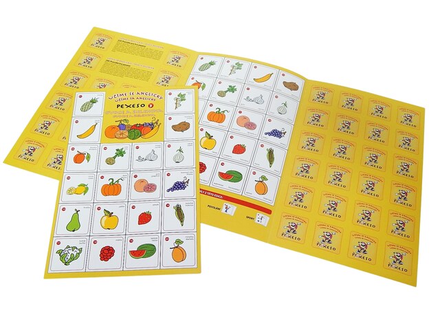 Pexeso Učíme se anglicky OVOCE A ZELENINA