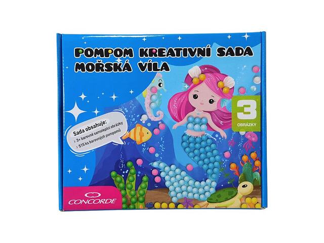 Pompom kreativní sada Mořská víla
