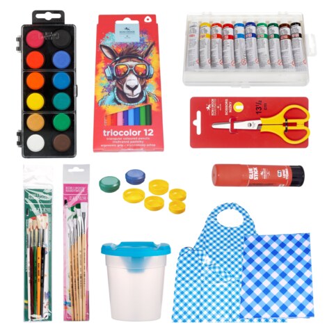 Výhodný set na výtvarnou výchovu MEDIUM modrá