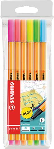 STABILO point 88 6 ks sada "Neon"  88/6-1