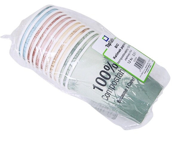 Kelímek papírový TT - BIO 100% compostable 0,3 l, 12 ks 5170655