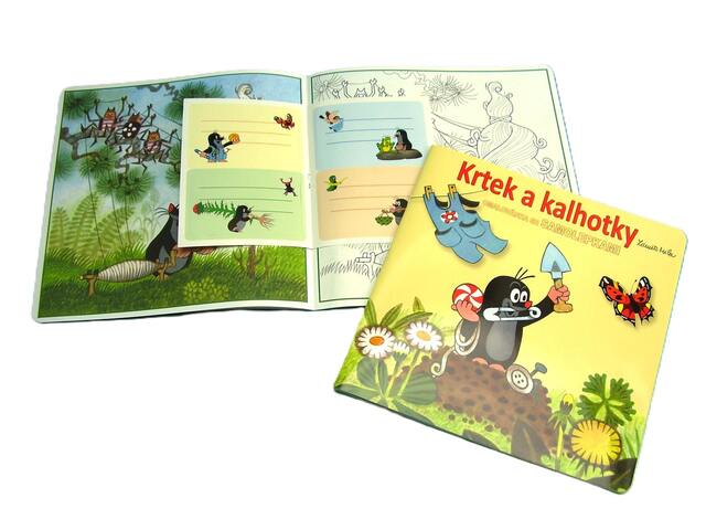 Omalovánky 21x21 Krtek a kalhotky