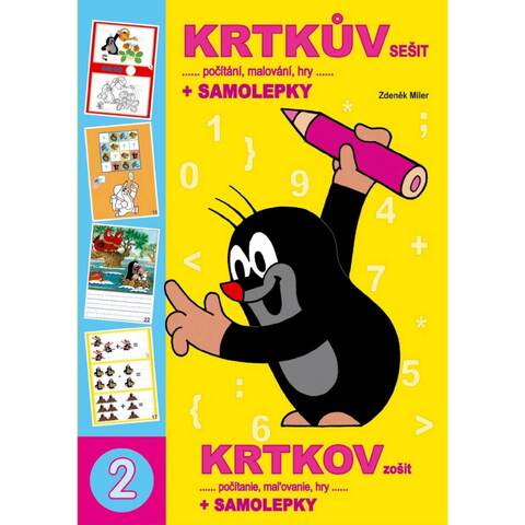 Omalovánky A4 eduksešit Krtkův sešit č. 2